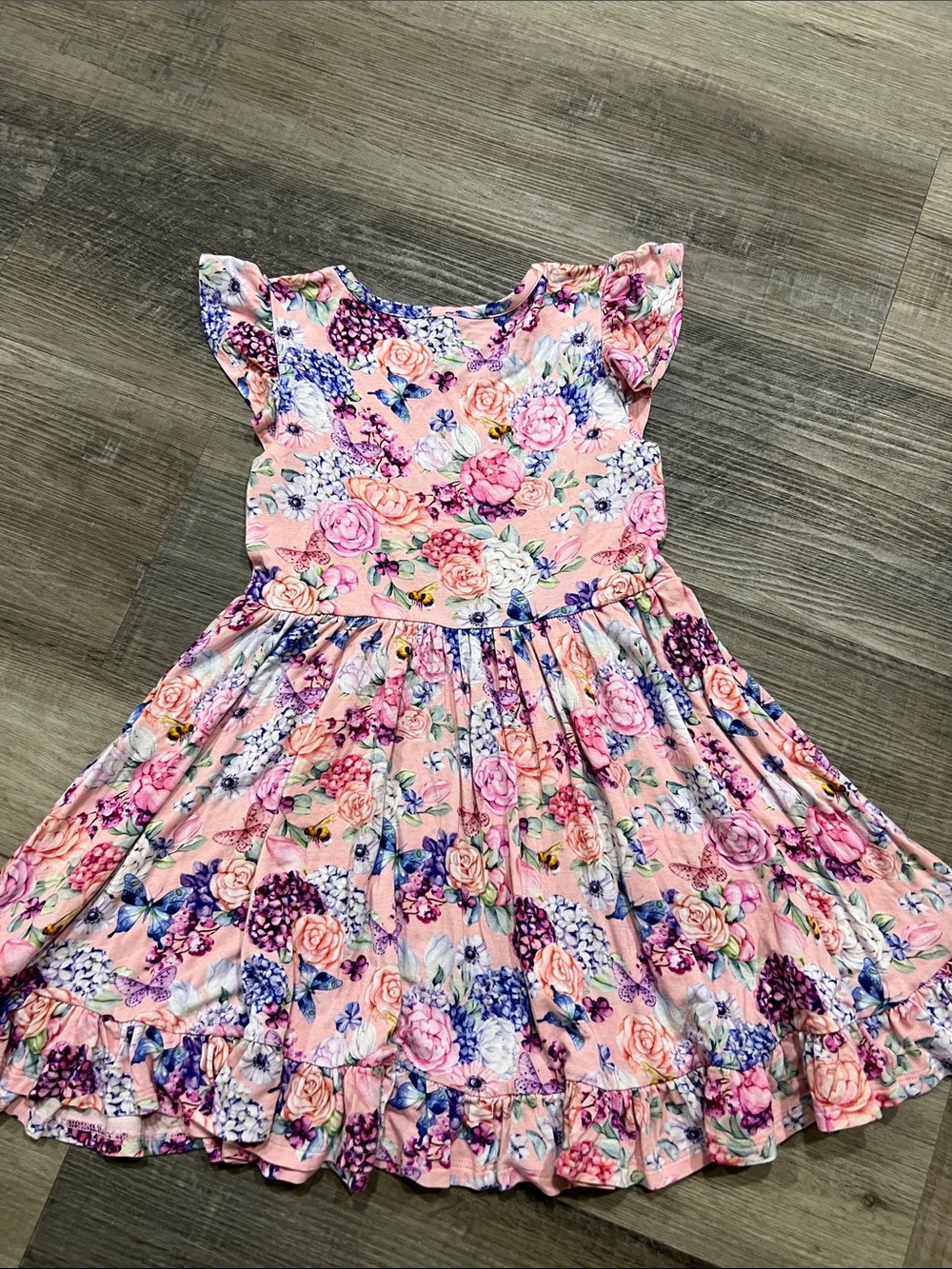 Posh Peanut Lyric print dress size 5T-6T - Picture 4 of 11